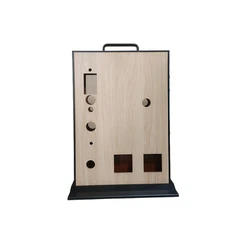 Soporte de exhibición de cerradura de puerta de madera